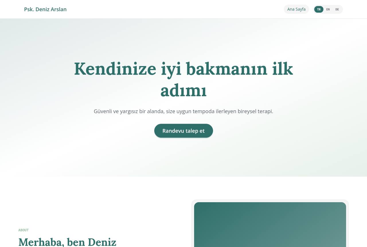 Psk. Deniz Arslan — Preview